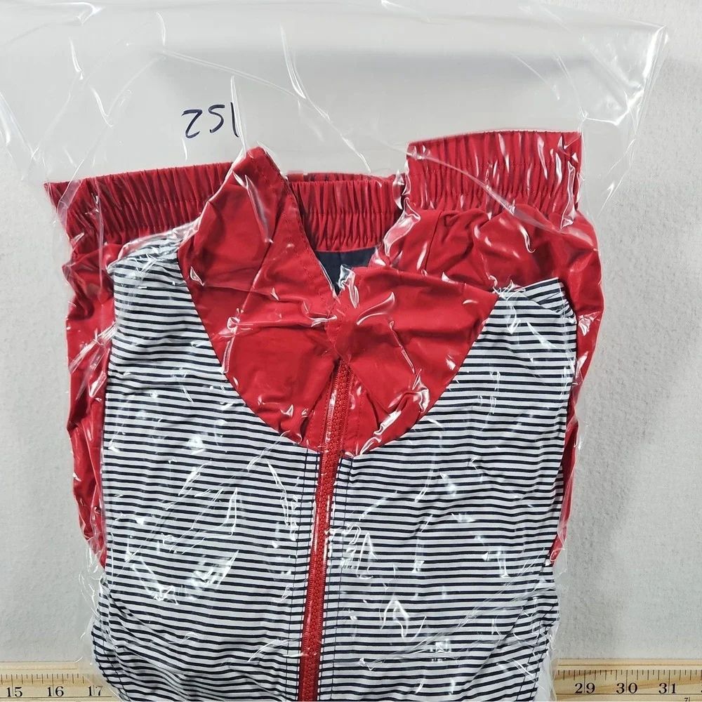 Vintage Pebble Beach‎ Color Block Windbreaker Red White Blue Size Small